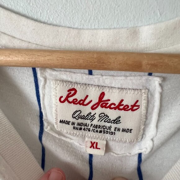 Red Jacket Chicago Cubs Striped T-Shirt Men's Size XL - Picture 5 of 8